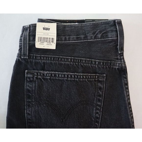Levi's Women's Sz 30 Black High-Rise Wedgie Straight Fit Cropped Jeans $108 - Picture 8 of 12